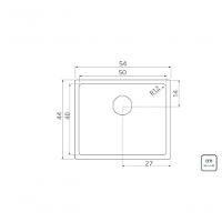 Cuba Tramontina Design Collection Quadrum 50 Em Inox Acabamento Acetinado - 4