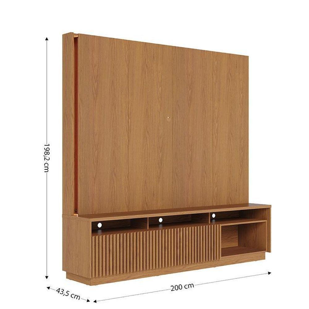 Estante Home Theater Jordão Freijó Com Mesa De Centro Jeri Off White Freijó - Colibri - 5