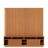 Estante Home Theater Jordão Freijó Com Mesa De Centro Jeri Off White Freijó - Colibri