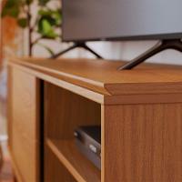 Rack Para Sala Bancada De Tv 60'' 1 Porta Ripado Tarsila C04 - D'rossi Cor Freijó - 6