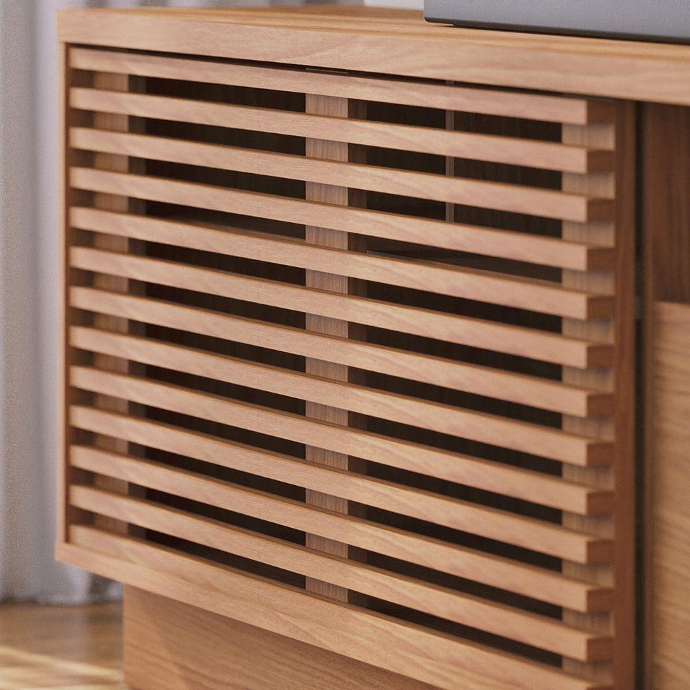 Estante De Tv 70 Polegadas 200cm Com Led Lidia C04 - D'rossi Cor Freijó E Off White Matte - 7