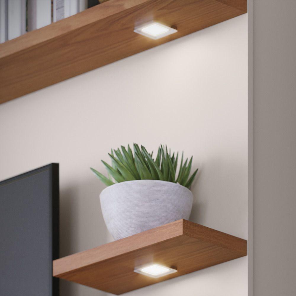 Estante De Tv 70 Polegadas 200cm Com Led Lidia C04 - D'rossi Cor Freijó E Off White Matte - 8