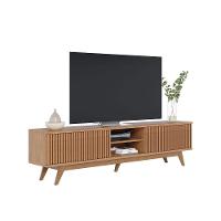 Rack Para Sala Bancada De Tv 75 Pol 218cm Pollyana C04 - D'rossi Cor Freijó - 9