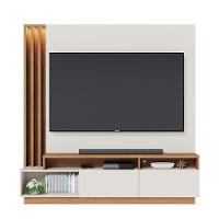Estante De Tv 65 Polegadas 180cm Com Led Radaelli C04 - D'rossi Cor Freijó E Off White Matte - 5