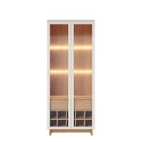 Cristaleira Adega 2 Portas 1 Gaveta Eduarda C04 - D'rossi Cor Off White E Freijó - 5