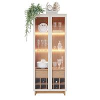 Cristaleira Adega 2 Portas 1 Gaveta Eduarda C04 - D'rossi Cor Off White E Freijó - 9