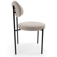 Mesa Valência Com 06 Cadeiras Para Sala De Jantar Louise L02 Bouclê Creme - Lyam Decor - 10