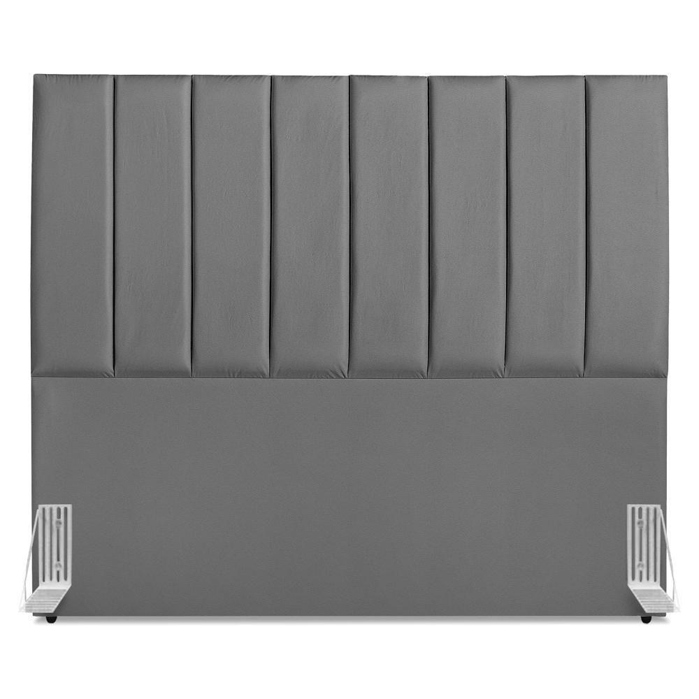 Cabeceira Casal 140 Cm Com Frame Dalia Corino Cinza Artte Cinza - 5