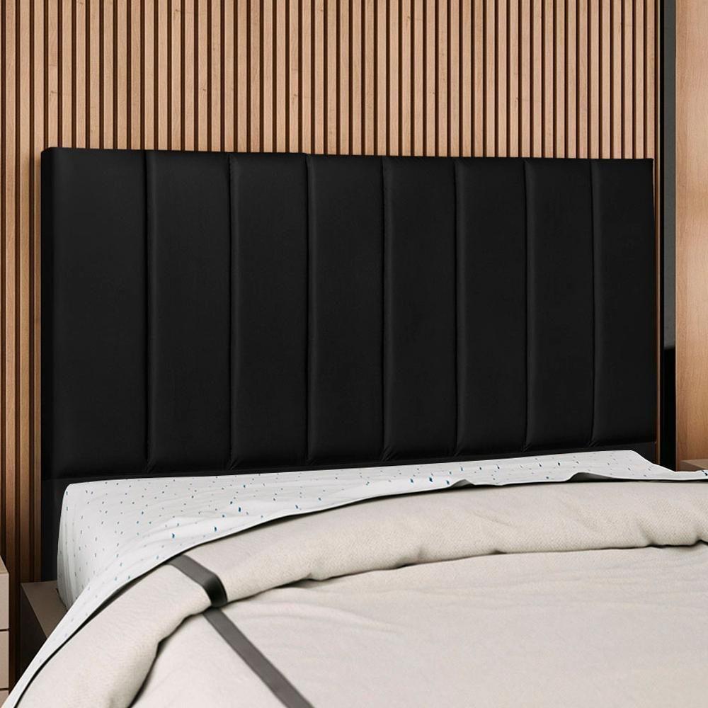 Cabeceira Casal 140 Cm Com Frame Dalia Corino Preto Artte Preto - 2