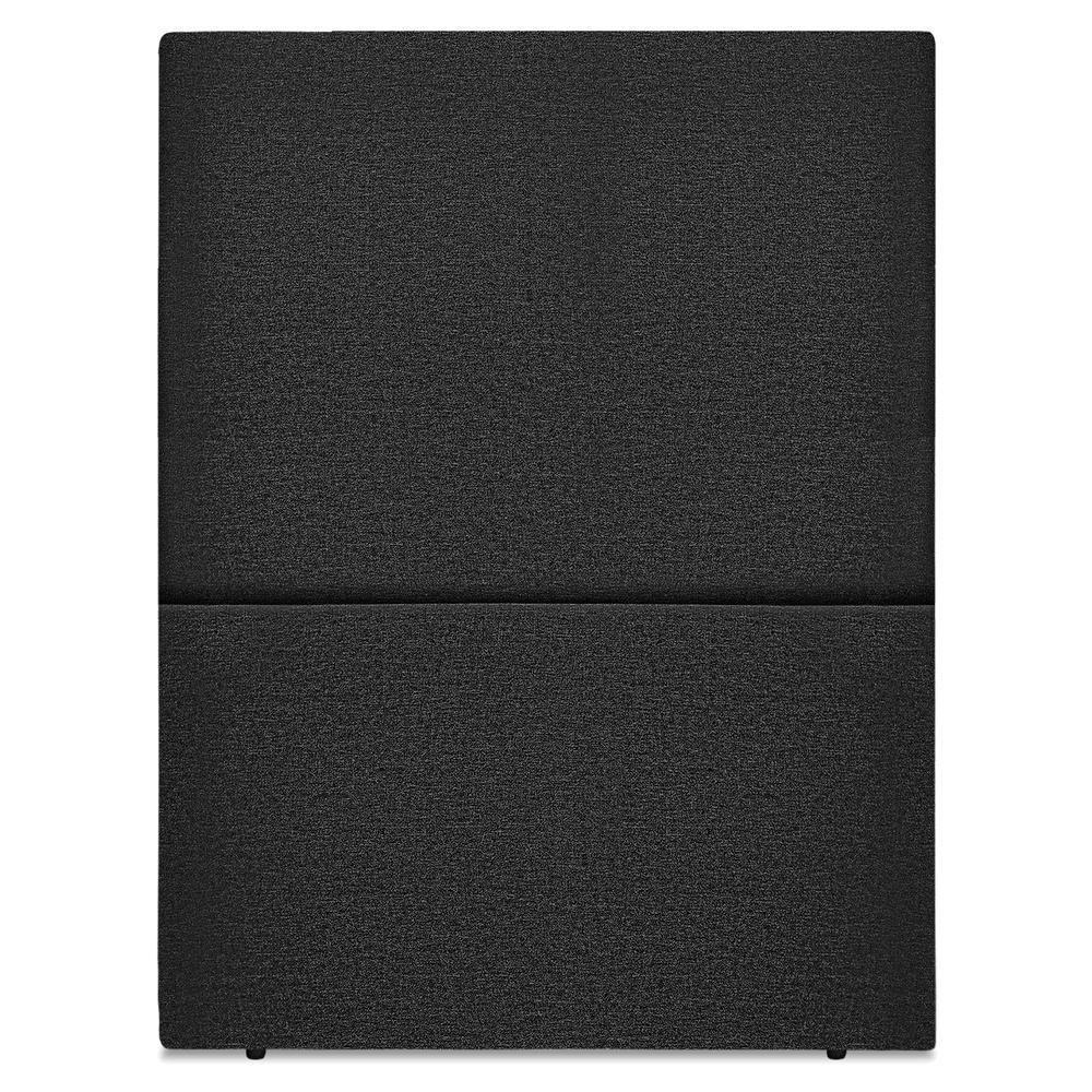 Cabeceira Solteiro 90 Cm Com Frame Luna Linho Preto Artte Preto - 5