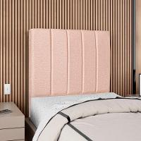 Cabeceira Solteiro 100 Cm Com Frame Dalia Linho Rose Artte Rose - 5