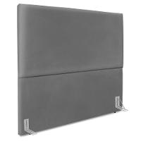 Cabeceira Casal 140 Cm Com Frame Luna Corino Cinza Artte Cinza - 1