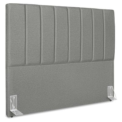 Cabeceira Queen 160 Cm Com Frame Dalia Linho Cinza Escuro Artte Cinza Escuro