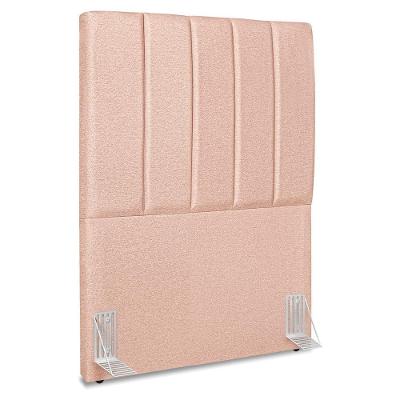 Cabeceira Solteiro 90 Cm Com Frame Dalia Linho Rose Artte Rose