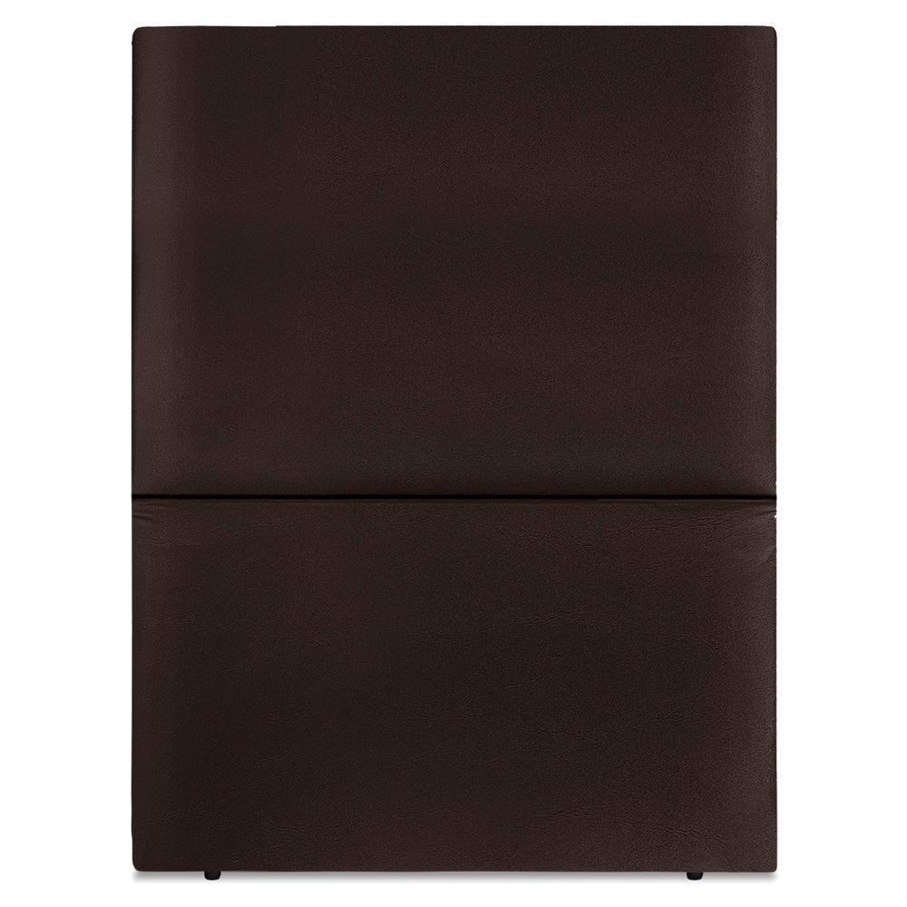 Cabeceira Solteiro 90 Cm Com Frame Luna Corino Marrom Artte Marrom - 5