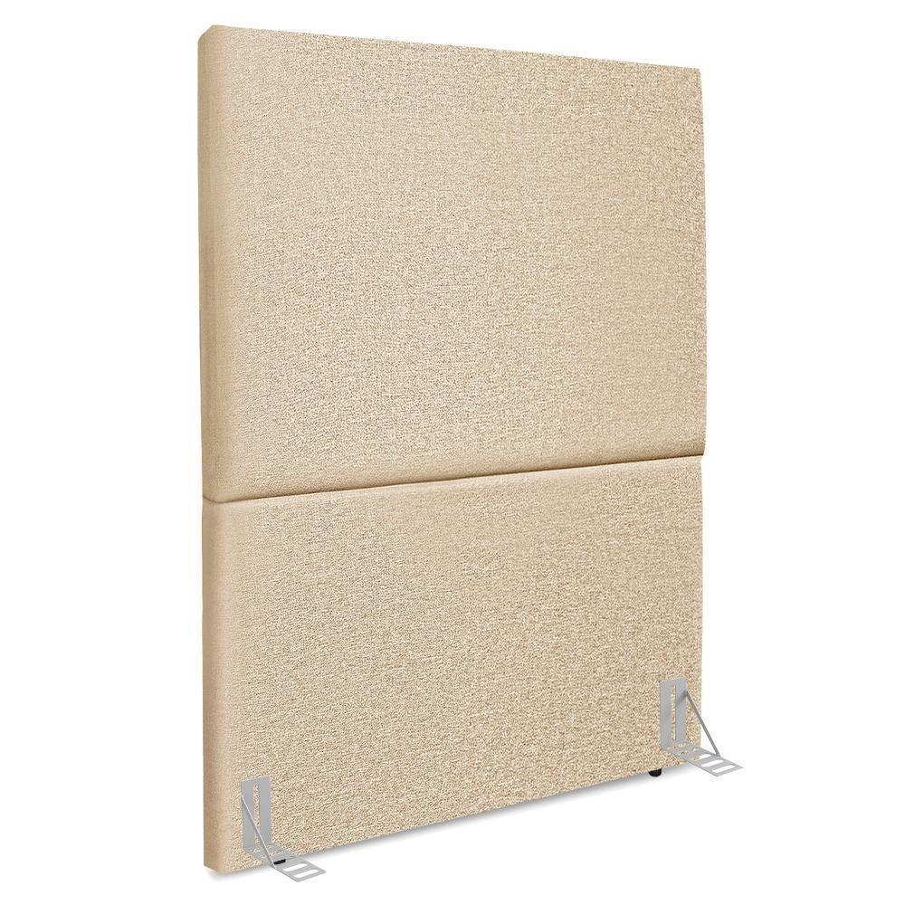 Cabeceira Solteiro 90 Cm Com Frame Luna Linho Bege Artte Bege - 1