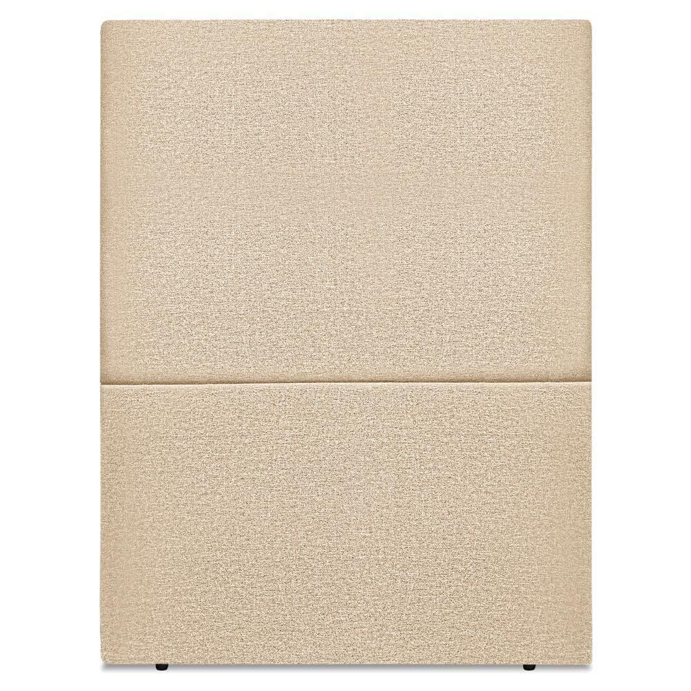 Cabeceira Solteiro 90 Cm Com Frame Luna Linho Bege Artte Bege - 5