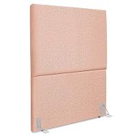 Cabeceira Solteiro 90 Cm Com Frame Luna Linho Rose Artte Rose - 1