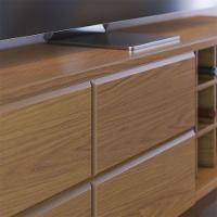 Rack Para Sala Bancada De Tv 70 Pol 180cm Cinthia C04 - D'rossi Cor Freijó - 8