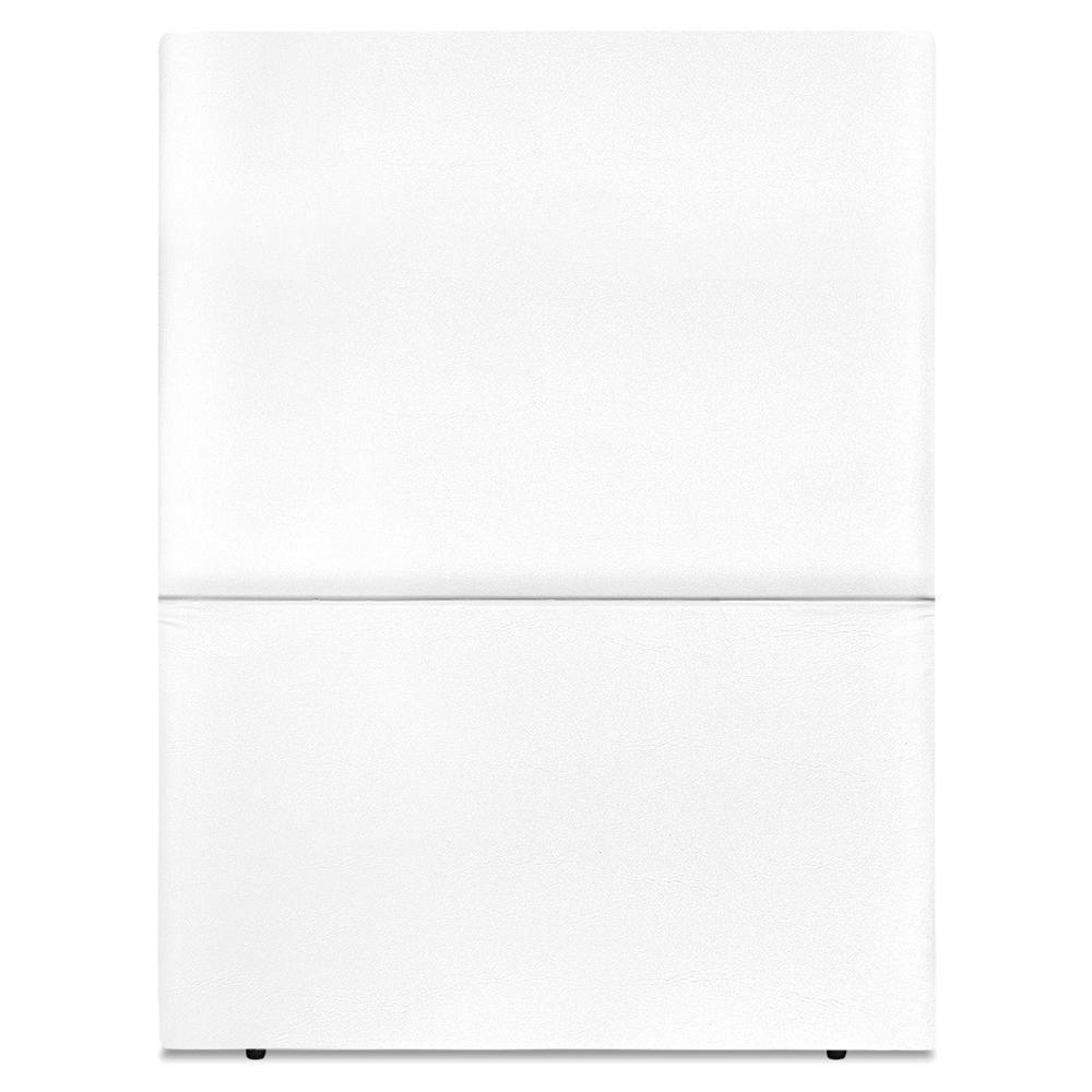 Cabeceira Solteiro 90 Cm Com Frame Luna Corino Branco Artte Branco - 5