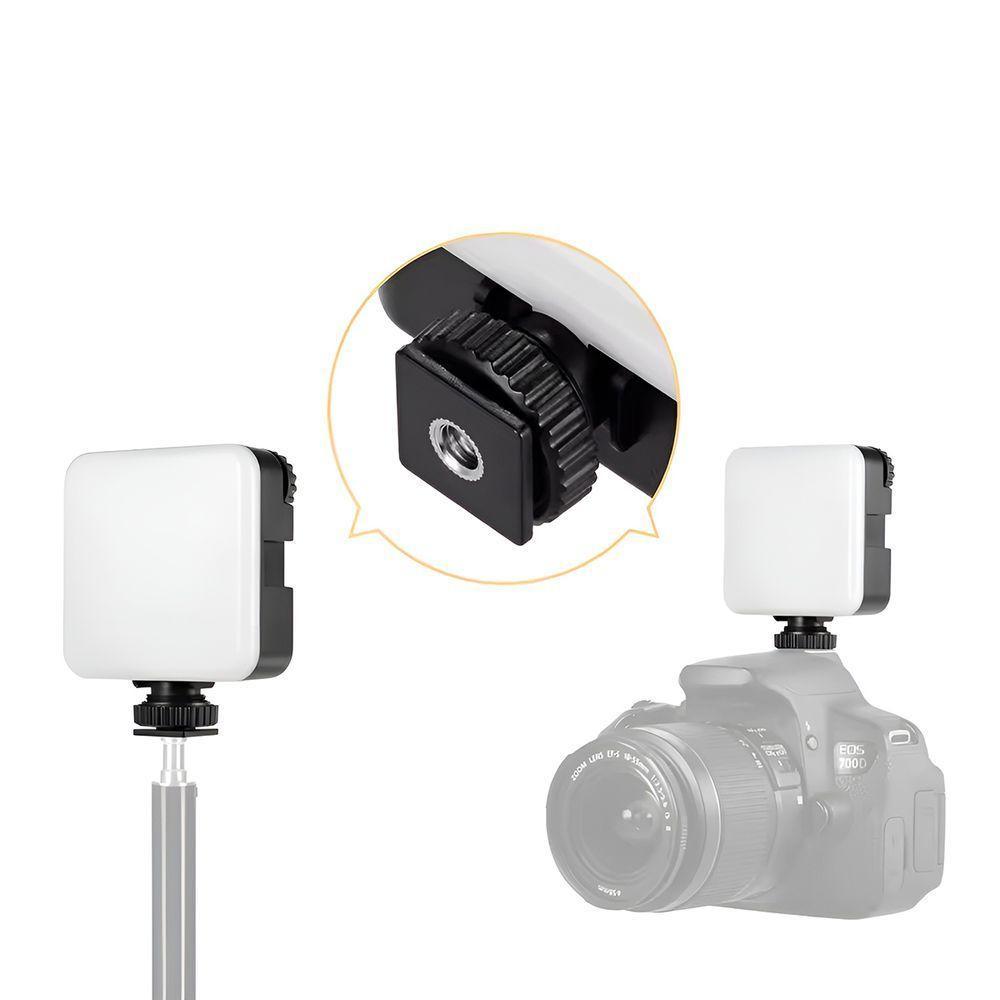 Mini Luz Led Portátil Para Vídeo Câmera Rgb Lâmpada - 1