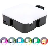 Mini Luz Led Portátil Para Vídeo Câmera Rgb Lâmpada