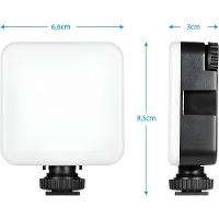 Mini Luz Led Portátil Para Vídeo Câmera Rgb Lâmpada - 5