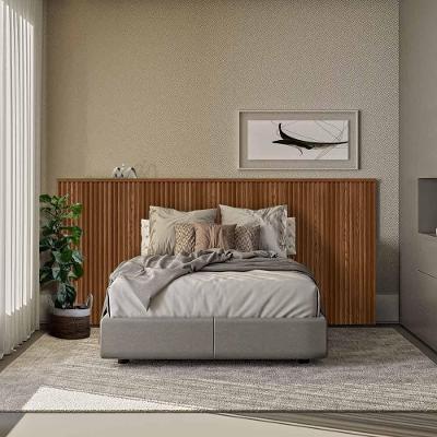 Cabeceira Ripada Para Cama Queen 241cm Laranjeira - Freijó