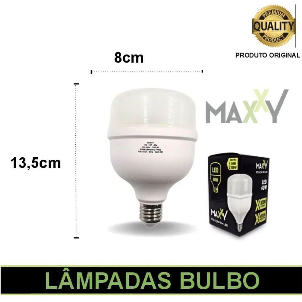 Kit Com 7 Lâmpadas Led Bulbo 40w 6500k Max-0406 - 8