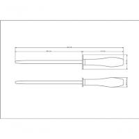 Chaira Tramontina Aço Carbono Cabo Polywood Castanho - 3