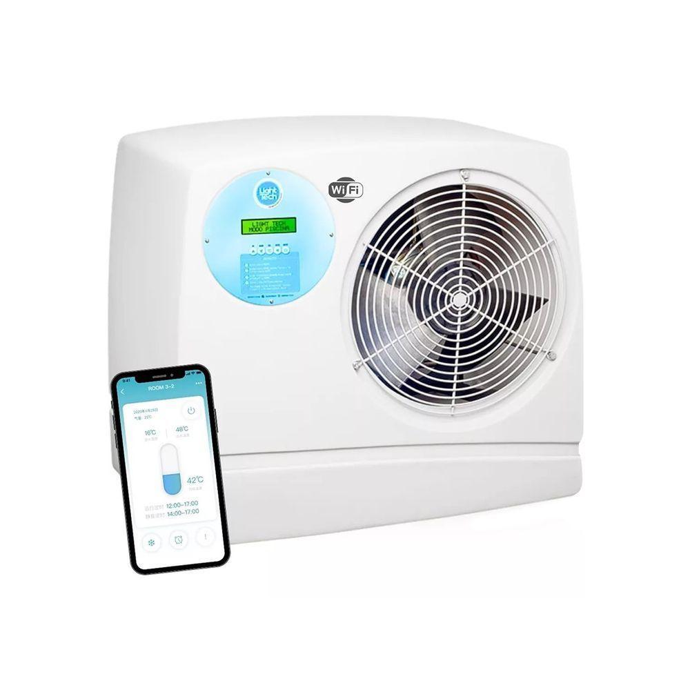 Trocador De Calor Wi-fi Monofásico Para Aquecimento De Piscinas Até 35 Mil Litros Nano Lt 35n - Light Tech - 1