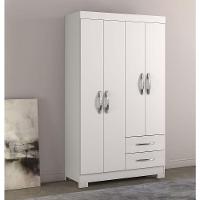 Guarda-roupa 4 Portas Malto Branco - Moveisaqui - 2