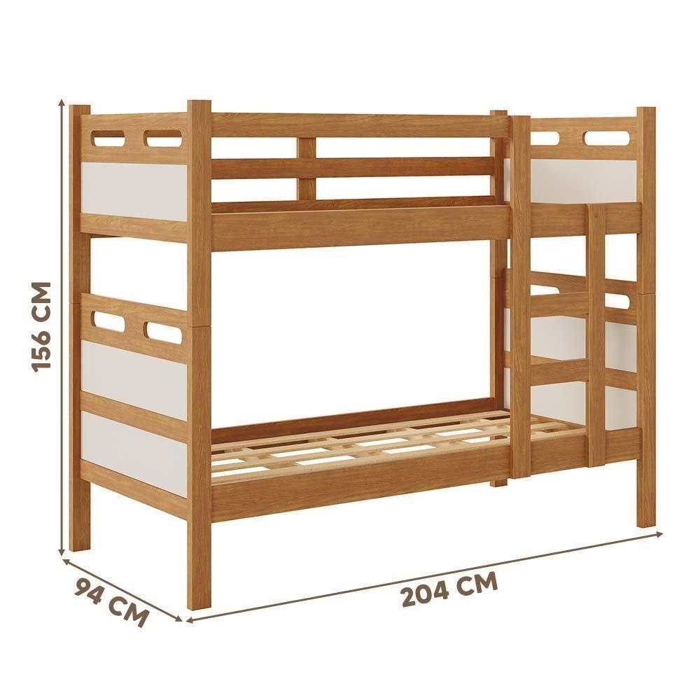 Beliche Com Grades Mdf Reforçada Cor Nature Off White - 2