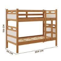 Beliche Com Grades Mdf Reforçada Cor Nature Off White - 2