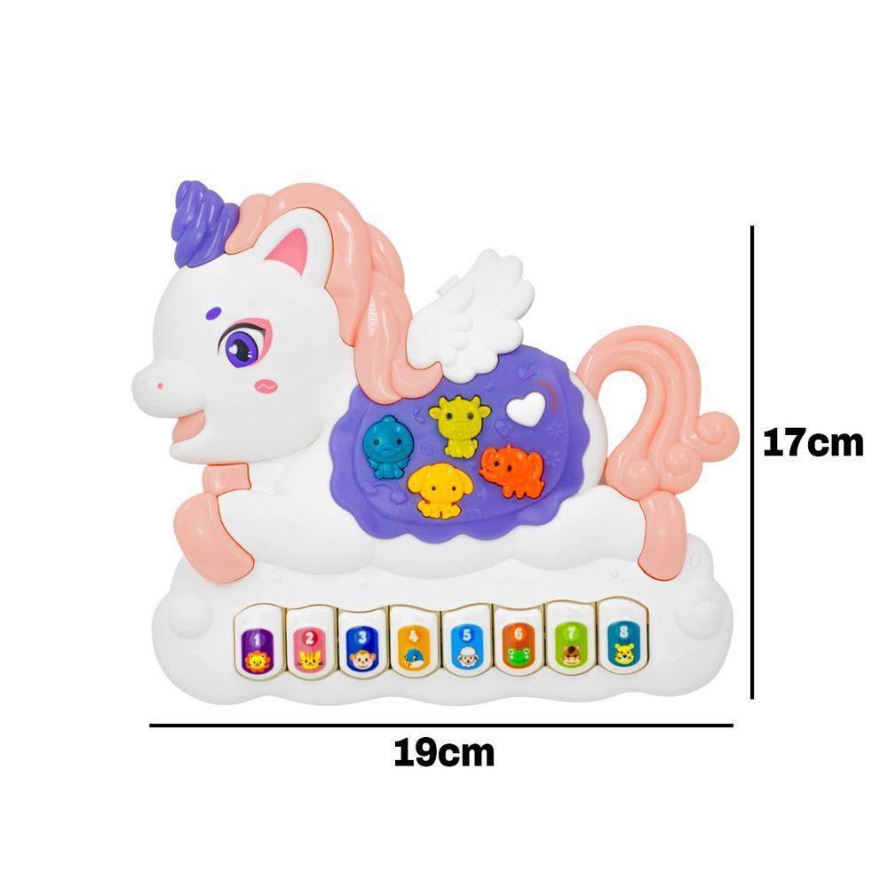 Teclado Piano Musical Bebe Brinquedo Infantil Divertido Som - 6