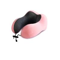 Almofada Travesseiro Pescoço Viagem Fecho Ajustável Cor:rosa - 1