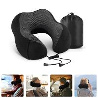 Almofada Travesseiro Pescoço Viagem Fecho Ajustável Cor:rosa - 5