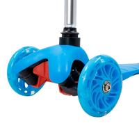 Patinete Regulável Infantil 3 Rodinhas Com Led Até 40kg Azul - 5