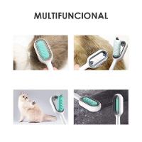 Escova Tira Pelos Pet Sofa Tapete Cama Roupa Carro Cor:azul - 3