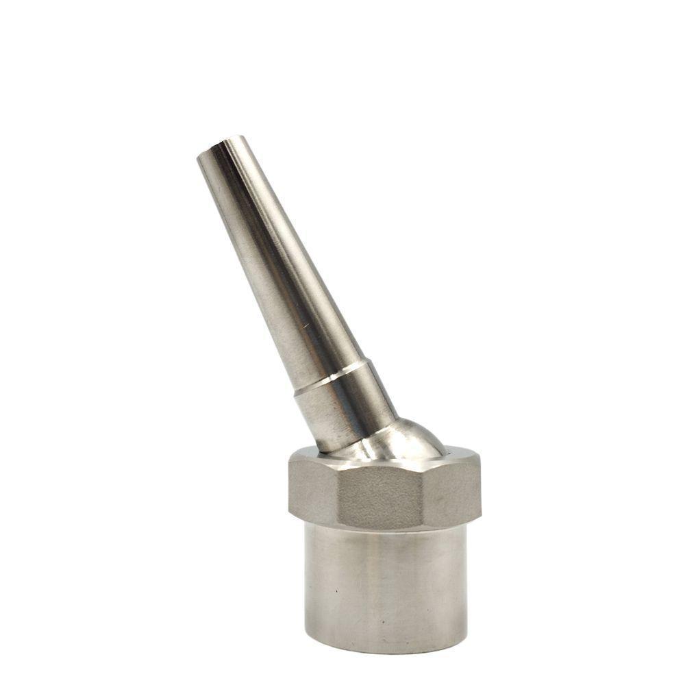 Bico Articulado Em Inox Para Piscinas Fontes Chafarizes De 12mm Com Entrada Rosca De 1 1-2" - 2