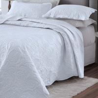 Kit Cobre Leito Colcha Basic Queen 3 Peças Dupla Face Liso Classic - Branco - 100% Poliéster - 1