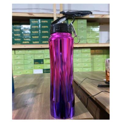 Garrafa Térmica Squeeze 750ml Com Bico E Chaveiro Aço Inox Cor:preto