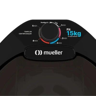 Centrífuga De Roupas Mueller Fit 15Kg De Roupa Molhada Preta - 110V