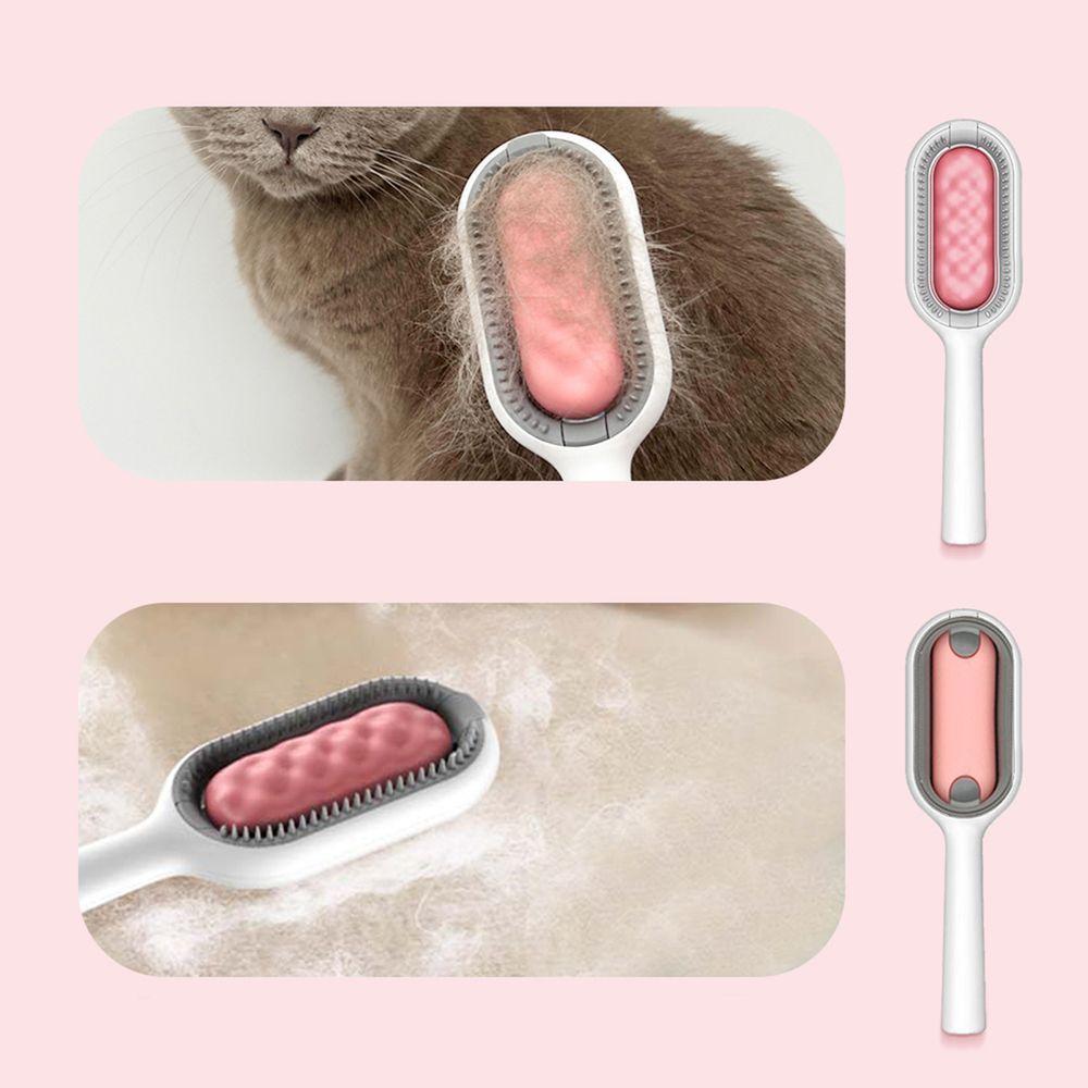 Escova Tira Pelos Pet Sofa Tapete Cama Roupa Carro Cor:rosa - 2