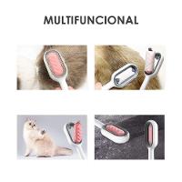 Escova Tira Pelos Pet Sofa Tapete Cama Roupa Carro Cor:rosa - 3