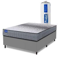 Cama Box Casal Probel Molas Ensacadas 138x188x64 Day Springs A Vácuo Branco/cinza Branco / Cinza - 1