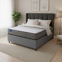 Cama Box Casal Probel Molas Ensacadas 138x188x64 Day Springs A Vácuo Branco/cinza Branco / Cinza - 3