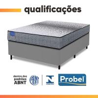 Cama Box Casal Probel Molas Ensacadas 138x188x64 Day Springs A Vácuo Branco/cinza Branco / Cinza - 9