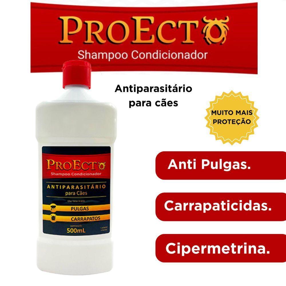 Proecto Shampoo Condicionador Para Cães Contra Pulgas E Carrapatos - 3
