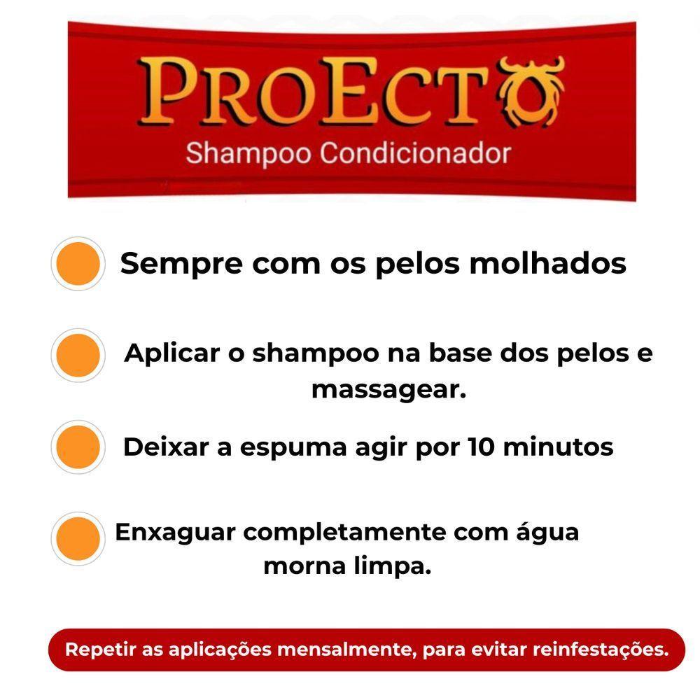 Proecto Shampoo Condicionador Para Cães Contra Pulgas E Carrapatos - 4